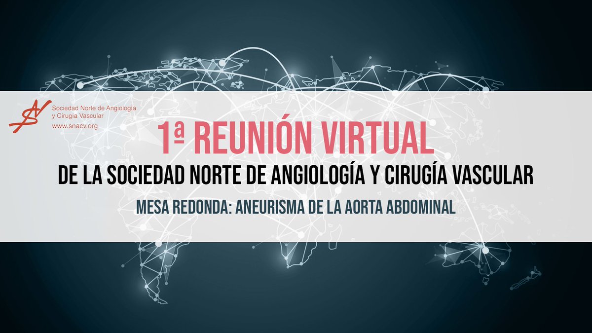 Arrancamos mañana con la Reunión SNACV 2020. 
Mesa Redonda Aneurismas de la Aorta Abdominal y Sesiones patrocinadas por Abbott y Gore.
Todavía estás a tiempo de inscribirte gratuitamente en snacv2020.com