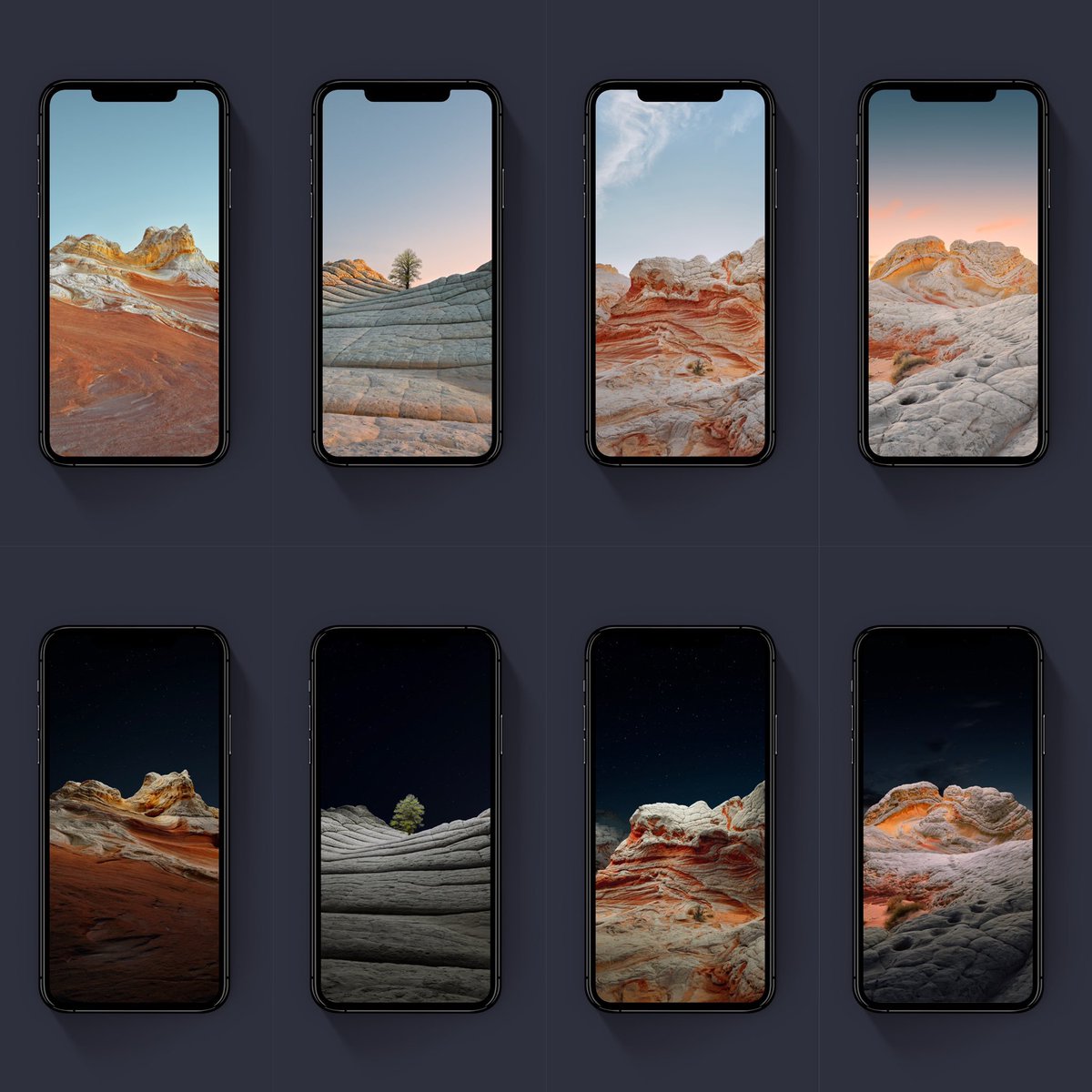 iOS 14.2 new stock wallpapers for (via - <a href="/AR72014/">AR7</a>):  

✅iPhone 11 Pro Max
✅iPhone 11 Pro
✅iPhone 11 
✅iPhone XS MAX 
✅iPhone XR
✅iPhone XS 
✅iPhone X
✅ALL Other iPhones 

Download: drive.google.com/drive/folders/…

#iOS14 #wallpaper