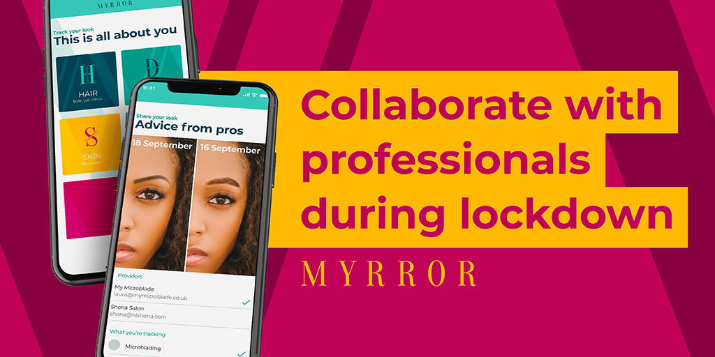 myrror_app's tweet photo. Ongoing restrictions can make it difficult to get quality follow up appointments. However, Myrror can assist in the meantime by allowing you to securely share progress updates with service providers, or even get a second opinion from friends.

#myrrorapp #selflove #stayconnected https://t.co/tZwDvmweXQ