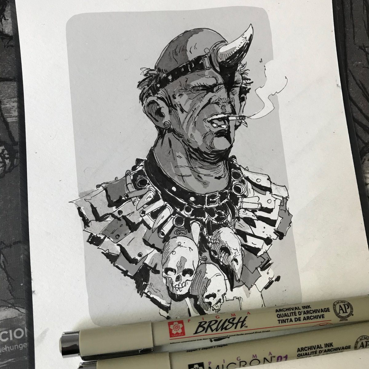 21. Earth Ad
"Oh, doom on earth as it is in hell
We'll see you dead and like it"
#Misfits #ink #sketch #art #illustration #inktober2020 #inktober #skulls #Doom #scifi #conceptart https://t.co/D6lWykxMg0