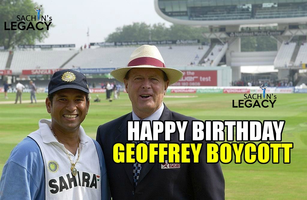 Wishing former England cricketer turned commentator Boycott a very happy birthday 