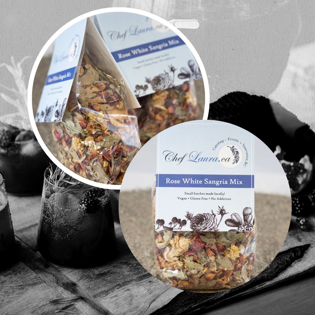 cheflauracanada's tweet photo. Looking for the perfect #Fall #Sangria? We've got you covered with our Rose White Sangria Mix! 🍷🍂The Rose White Sangria Mix comes with the purchase of any of our #CulinaryBaskets available on our website https://t.co/arVdwzQP2q! https://t.co/pCHHmX61LA