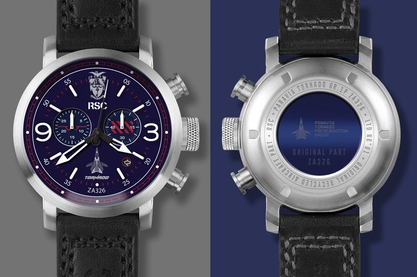 TornadoZA326's tweet photo. NEW! Limited edition Tornado chronograph, containing a piece of ZA326 in the rear of the watch. Raising funds to let us continue restoring this unique aircraft.

Special VERY EARLY BIRD discount available.

For full details and to place your order, to go https://t.co/C14ufdIj4I https://t.co/rQgVcHNHDl