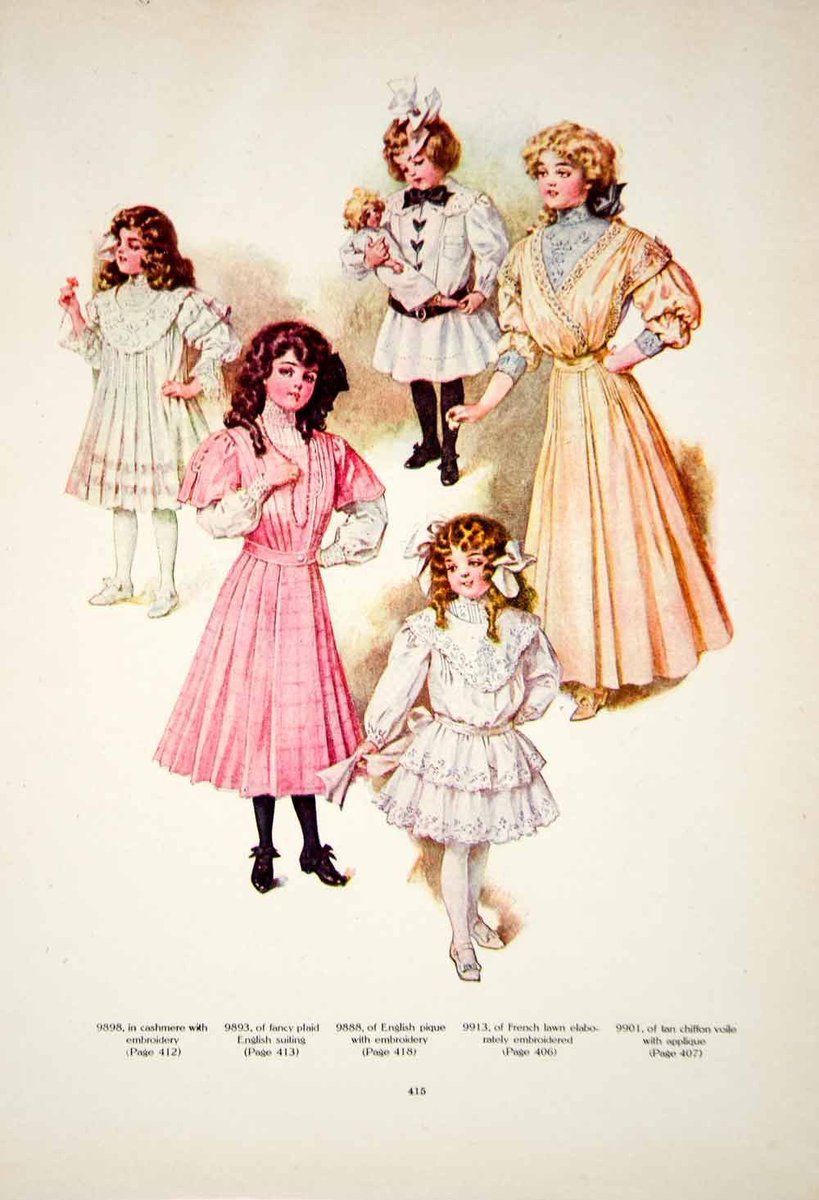 So... back to my earlier point about fashion. I love designing clothes and costumes. I have reference books and also look online. Here are some inspirational images I found for Eloise’s wardrobe (she changes outfit each day). I used these to design her clothes