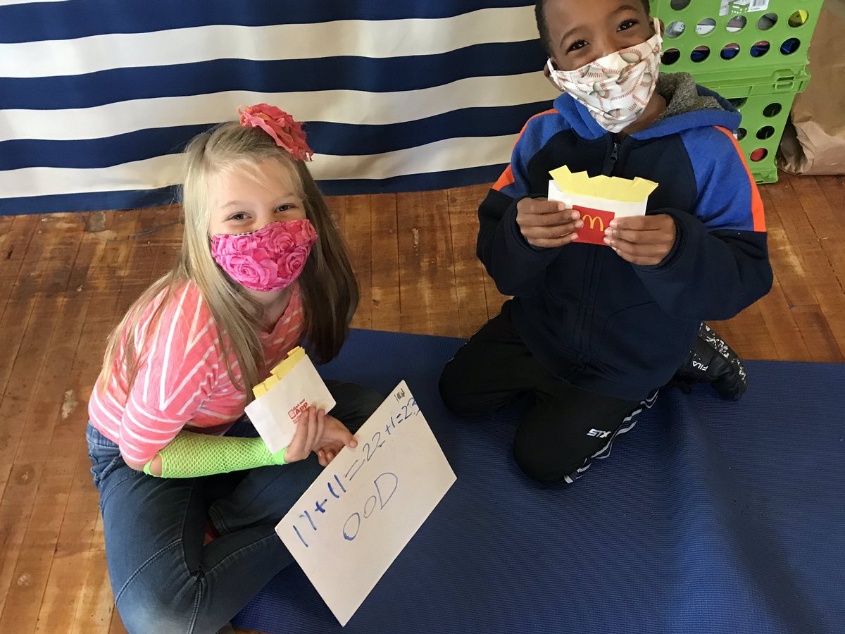 PhillipsFarm202's tweet image. We had a delicious math lesson on odd and even, doubles, and doubles plus one!  Thank you McDonalds at New Salem for helping relate math to real life! @CampNadeau @SusanLoveless23 @HPCS_TN