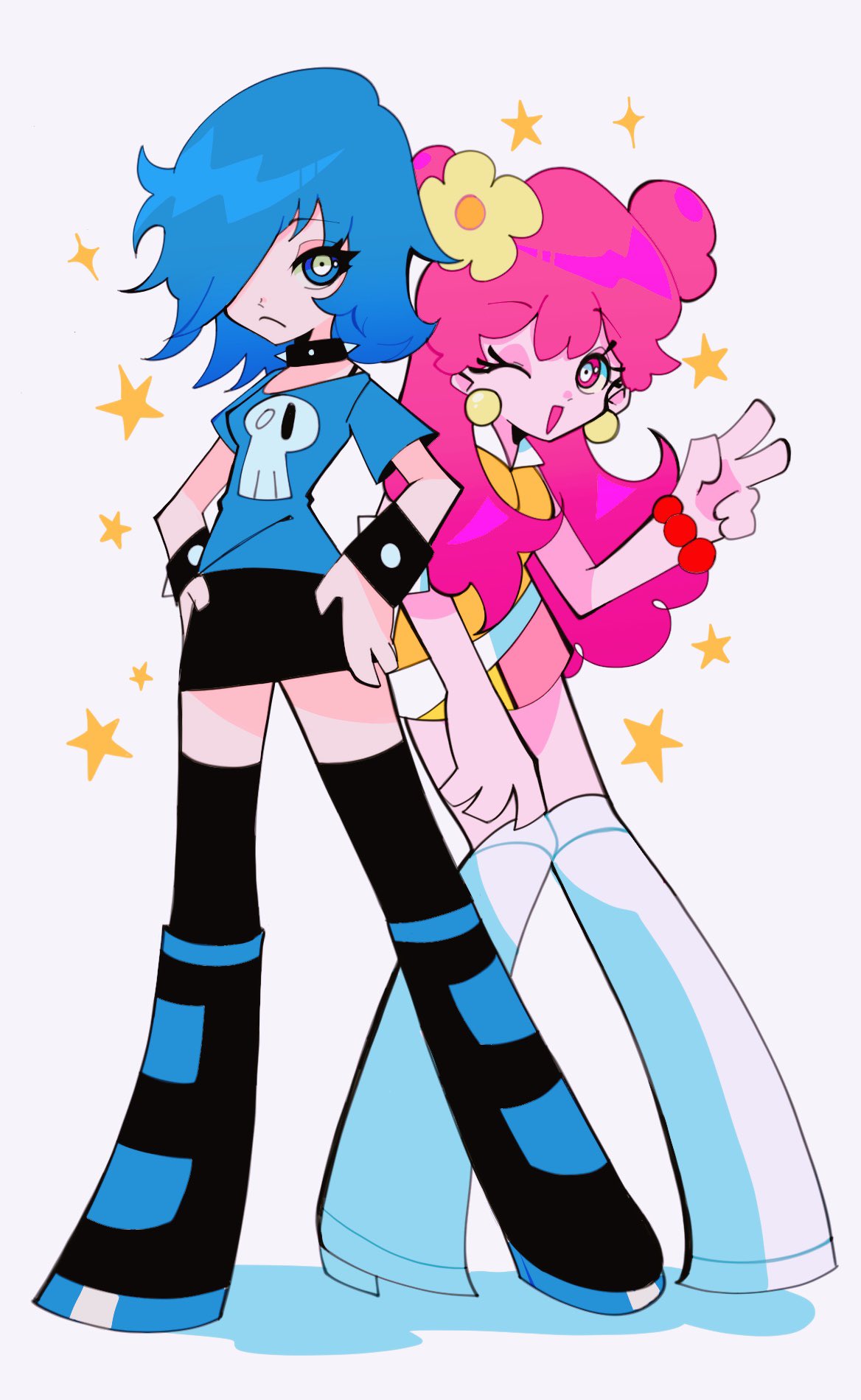 Measurementsftw on X: Panty & Stocking VS Hi Hi Puffy AmiYumi