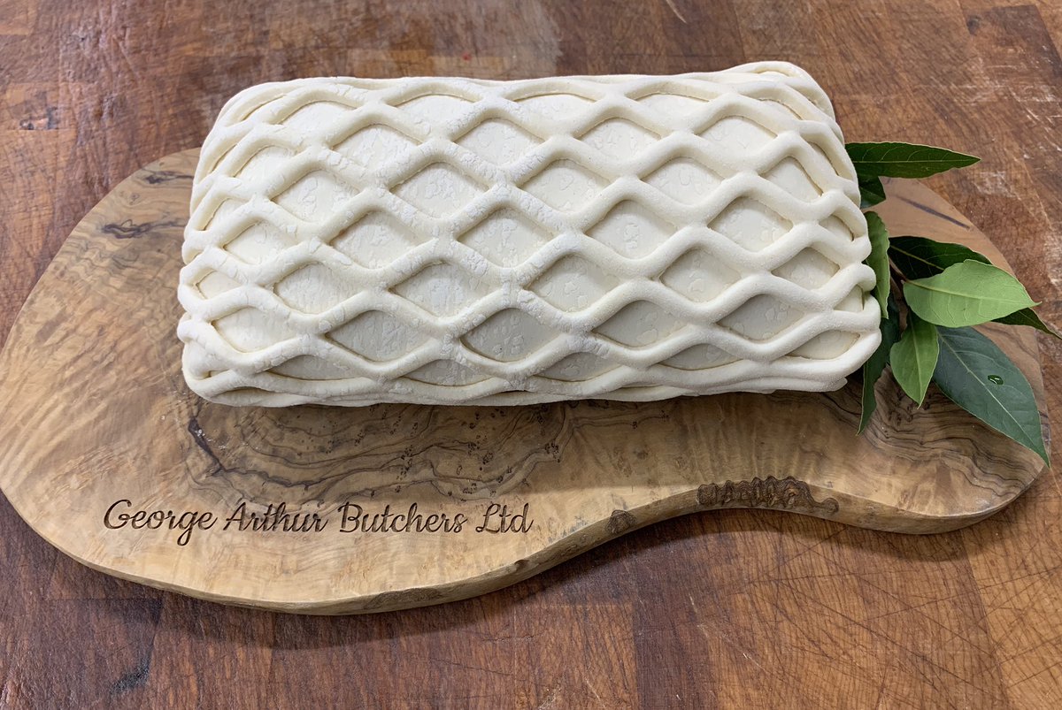 Beef Wellington. Beautiful tender fillet steak, covered in Brussels pâtè then wrapped in puff pastry. Garlic mushrooms can also be added if you wish. Individual ones are kept in stock that can be cooked from frozen but we can make fresh ones to order for any size #surrey