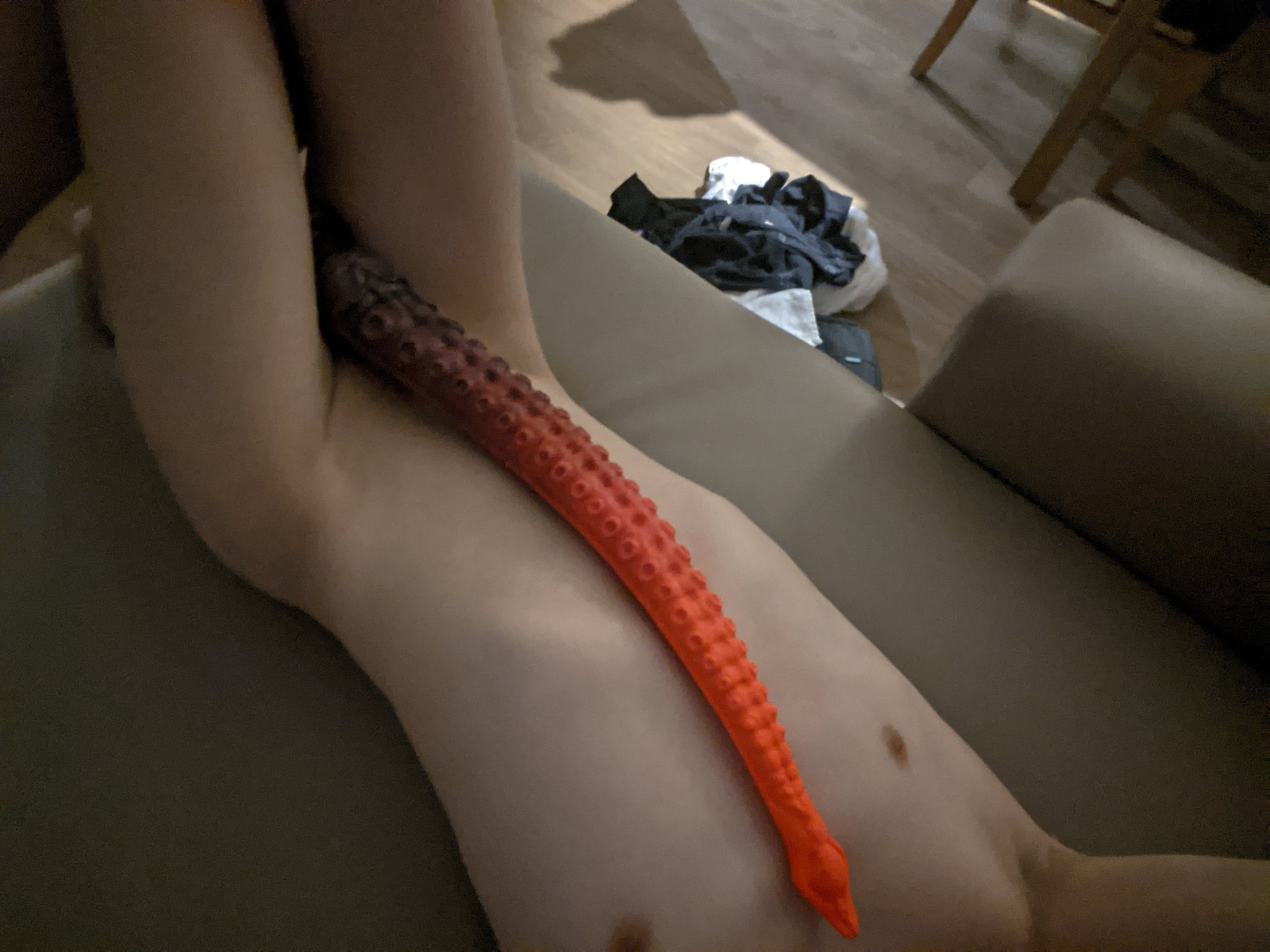 Ren actually beat my ass with this thing and then let me take a cute picture with it. I'm at the mercy