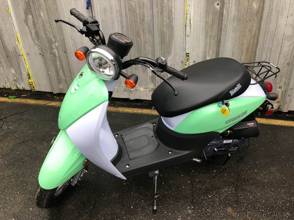 Scooter Brothers is asking the community to contact them or call the Okaloosa County Sheriff's Office if you see this sea-foam green and white Bintelli Breeze scooter.