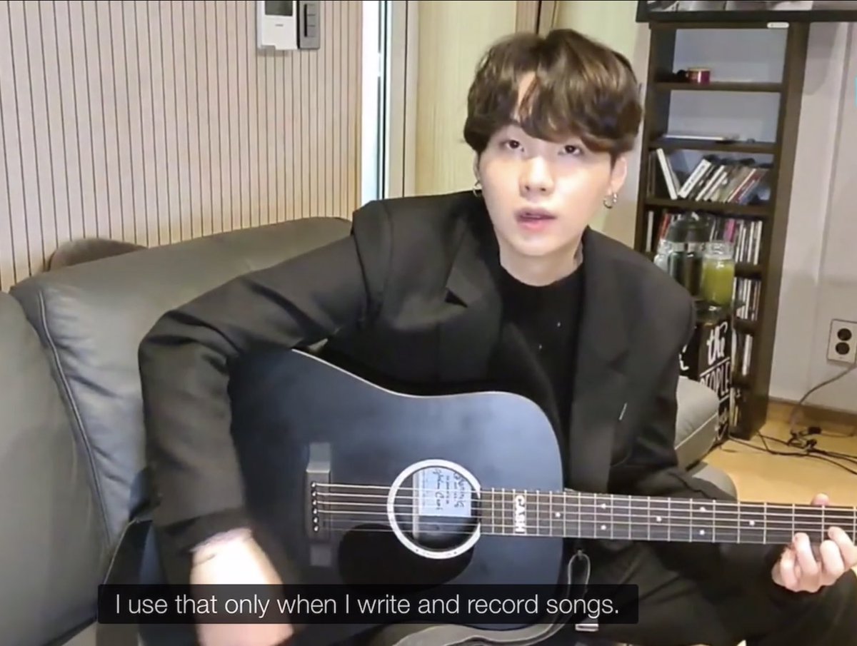 SPEAKING OF WHICH, HE IS ALREADY WRITING AND RECORDING SONGS HIMSELF WITH THE GUITAR!! WHAT THE HELL