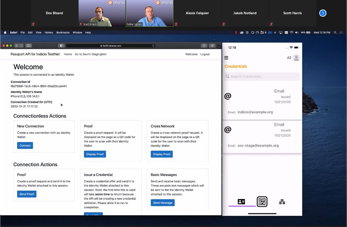 Day 2 of #IIW31: <a href="/IdentityRamp/">IdRamp</a> presenting a super cool "universal" wallet app with multi-network, multi-wallet functionality and CROSS-LEDGER PROOFS! (<a href="/spacemandev/">spacemandev</a> is impressed)