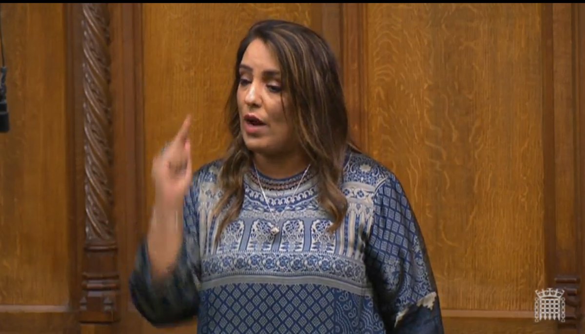Passionate speech by  @NazShahBfd, who tells Tory MP she won't take lectures from him. "This is a debate about poverty! What is it that people in this house don't get?! Shame on anyone who votes this motion down."