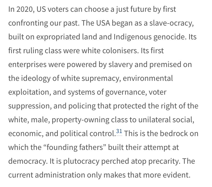 7. We highlight the inequality upon which our nation’s “founding fathers” built their attempt at democracy.