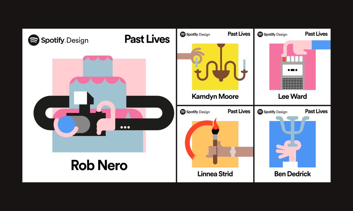 spotifydesign's tweet photo. Join the team behind our brand new ✨ first-ever ☝️ podcast, Past Lives, as they share all the processes, learnings, and new skills they developed in order to create a podcast mini-series from scratch. Check it out now via https://t.co/TrB3gEKIKS https://t.co/kI0uthpxB8
