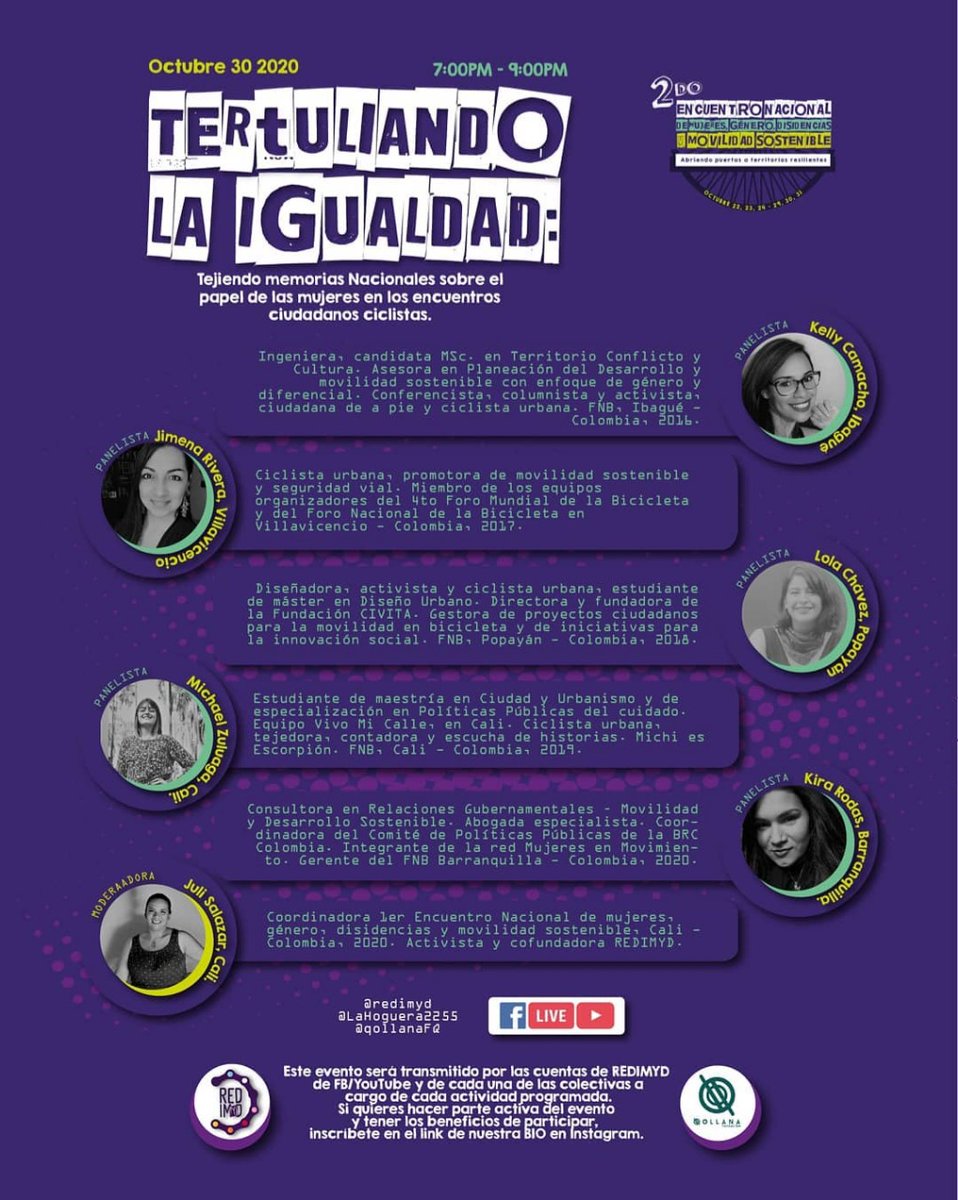 JimenaRivera's tweet photo. La gente linda de @redimyd me ha hecho esta invitación y he aceptado dichosa de poder compartir este espacio de conversación, con tantas mujeres que llevo en el corazón. Viernes 30 de octubre a las 7:00 p.m. por #FacebookLive. Consulten programación completa en redes de #Redimyd https://t.co/K4ptKZwNYK