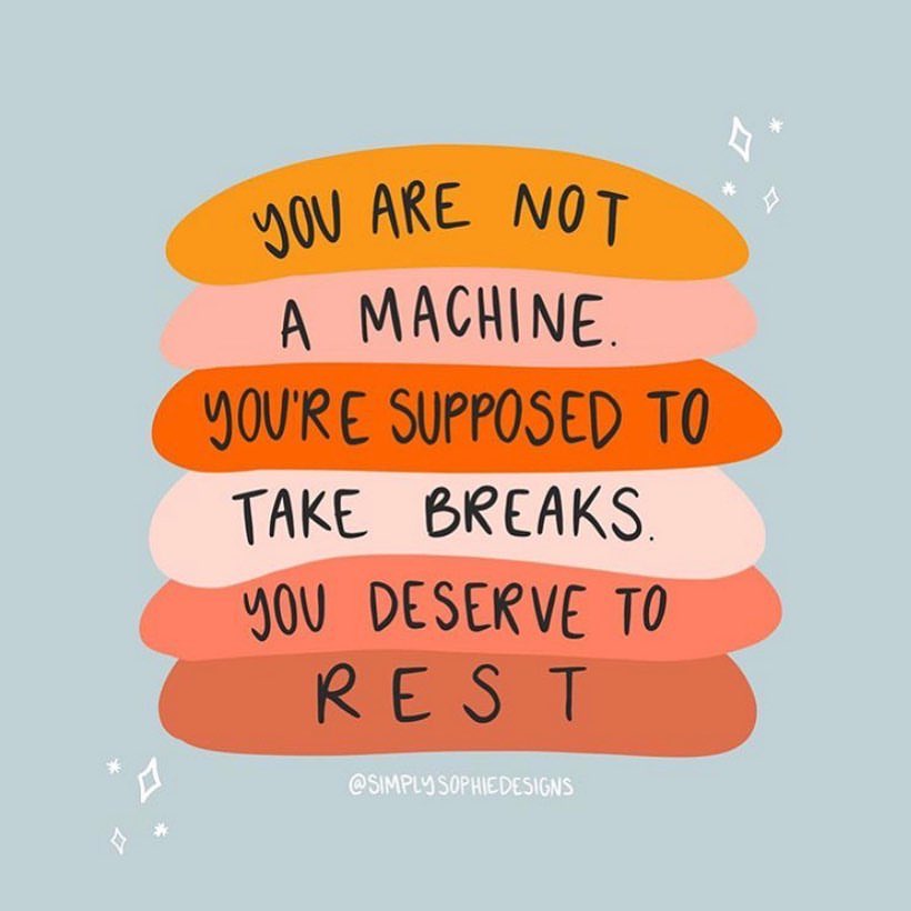 actionhappiness's tweet photo. You’re not a machine. You’re supposed to take breaks. You deserve to rest

Image: https://t.co/un7HavyzBG https://t.co/YS1IHGJYAd