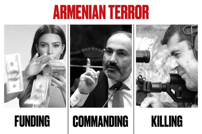 It was Nigar's birthday 3 days ago. But you and other Armenians killed him, the day before her birthday. We will never forgive you for what you did!
#KardashiansSupportTerrorism #HappyBirthdayTerrorist