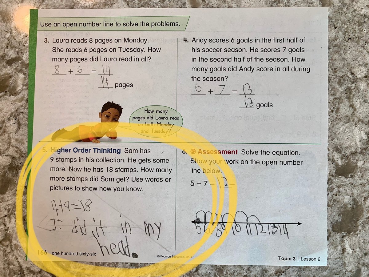 DrNicolasWade's tweet photo. Props to #NumberOneSon for his mad math skills. #ELearningFun https://t.co/hWUGtKPWr7