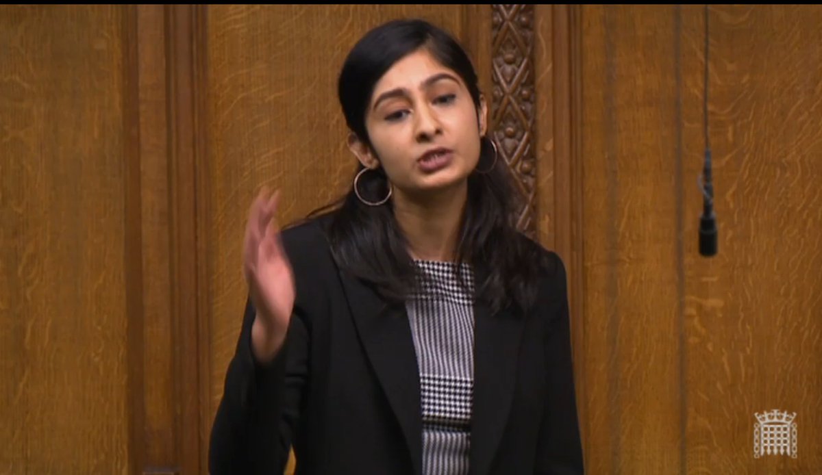 Intervention from  @zarahsultana, short and to the point: "If you vote against this motion, if you let kids go to sleep hungry at night, how do you not feel any shame?"