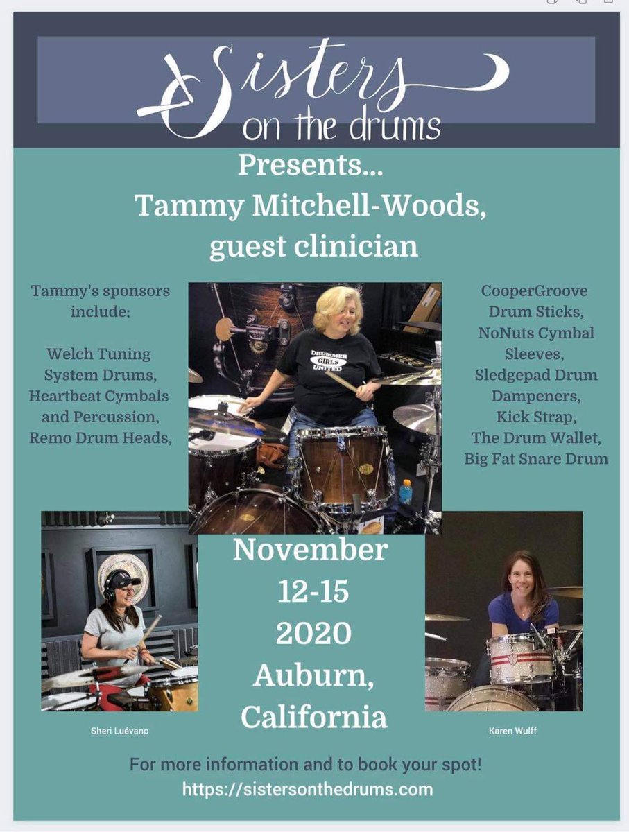 Check out "Sisters On the Drums" in November in Auburn, CA with Heartbeat artist Tammy Mitchell Woods!