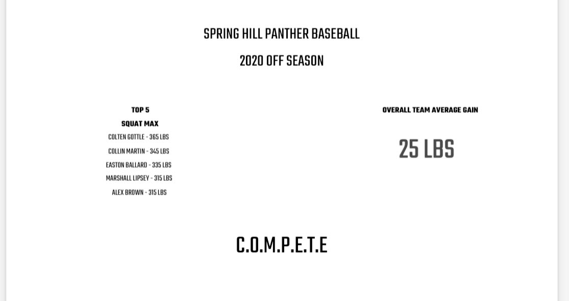 Spring Hill Panther Baseball (@pantherhill) on Twitter photo 