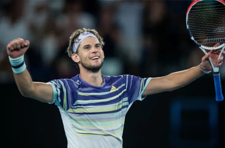 4. AO 2020• He was pulling off the boyband/post breakup blonde and we were all letting him• Possibly played the best tennis of his life• the kit was the serve of the century, the colors, the headband, and the shorts were from the childrens section • Good times all around