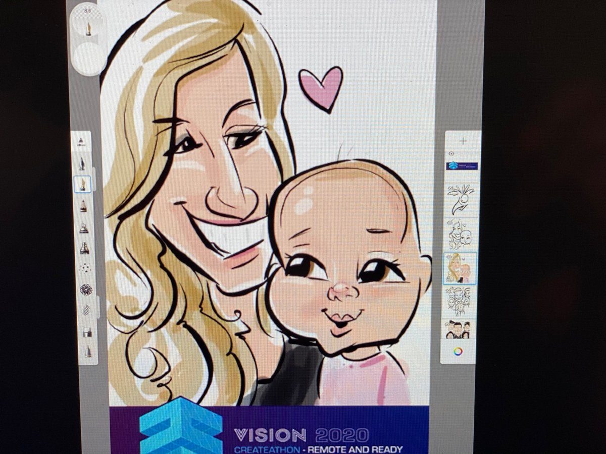 FINRA_Tech's tweet photo. Digital caricatures are a massive hit! These are just too fun to keep to ourselves #whosnext #Createathon2020 https://t.co/fKMMHafKFE