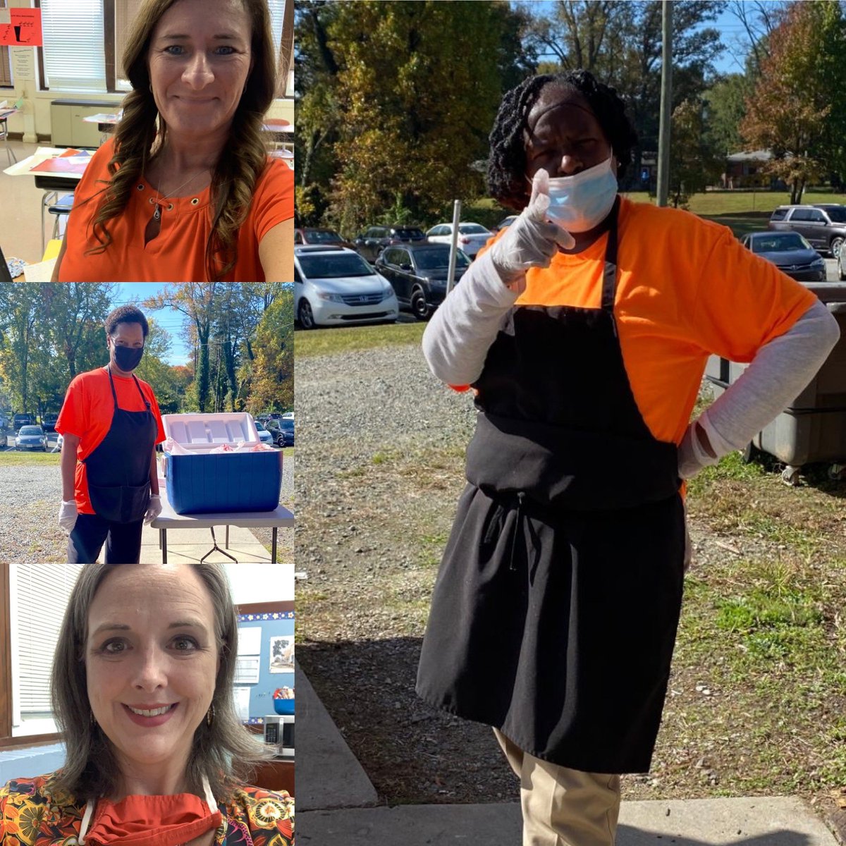 DrPeeples's tweet image. It’s a sea of orange for #UnityDay2020 @ConeCougars today! We pledge to stand together! #chALLenge @GCS_SEL_Office @GCSchoolsNC