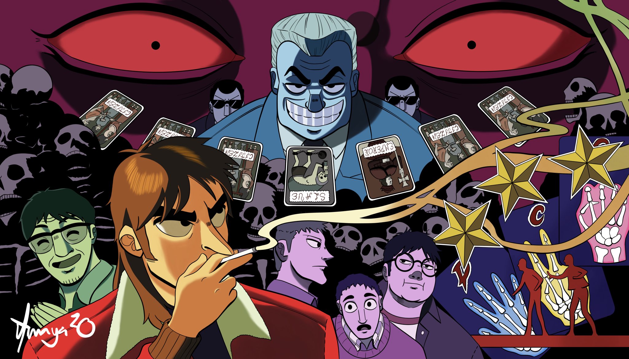 Thejuanandonly Redraw Of My Favorite Frame In Kaiji Ultimate Survivor What Other Underrated Anime Are Out There Kaiji Kaijiultimatesurvivor Tonegawa Nobuyukifukumoto 賭博黙示録カイジ 快事 福本伸行 Procreate Illustration Ipad