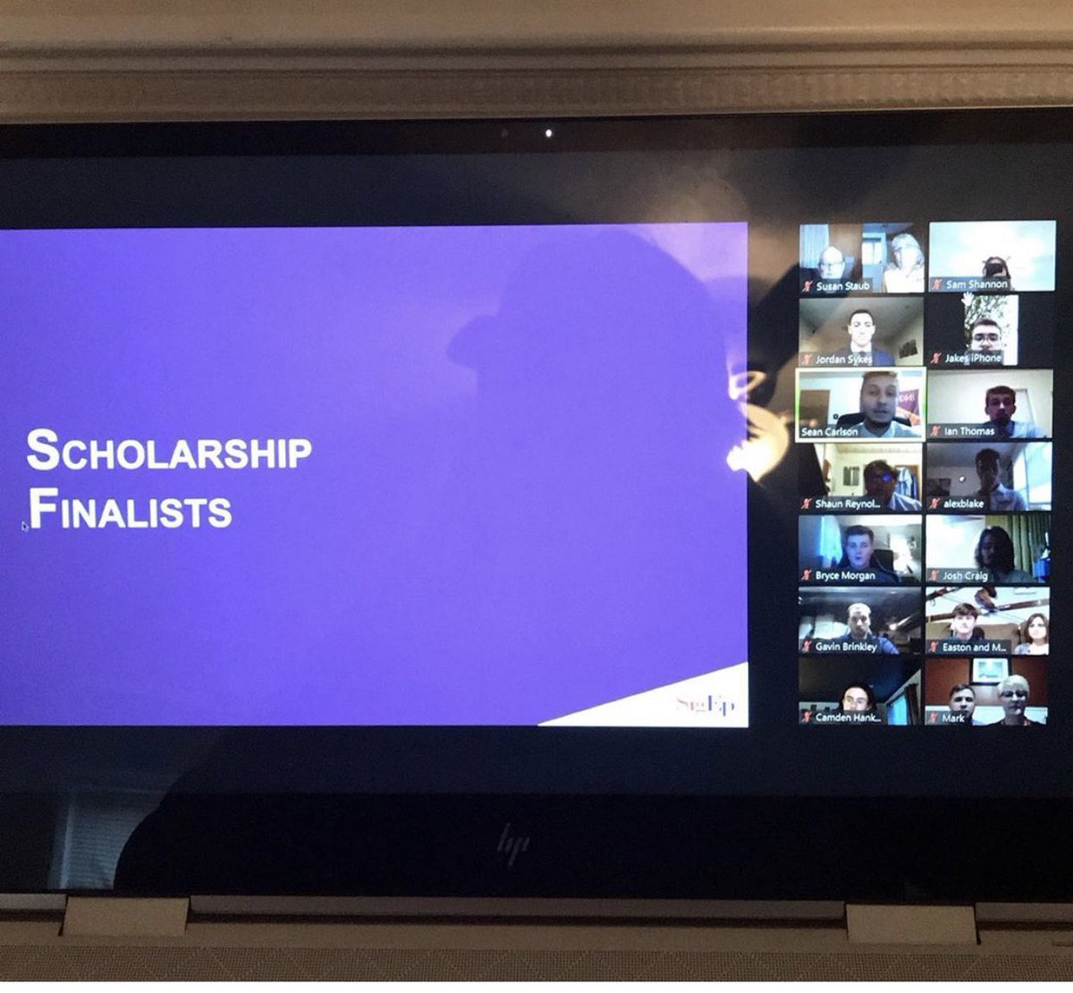 kstaub's tweet photo. Awarded the @SigEpClarion Balanced Man Scholarship on Zoom tonight ... an opportunity to meet some very talented young men interested in developing the whole person, both in college and in life #chaptercounselor #facultyadvisor #balancedmen https://t.co/pVX4vGAAxR