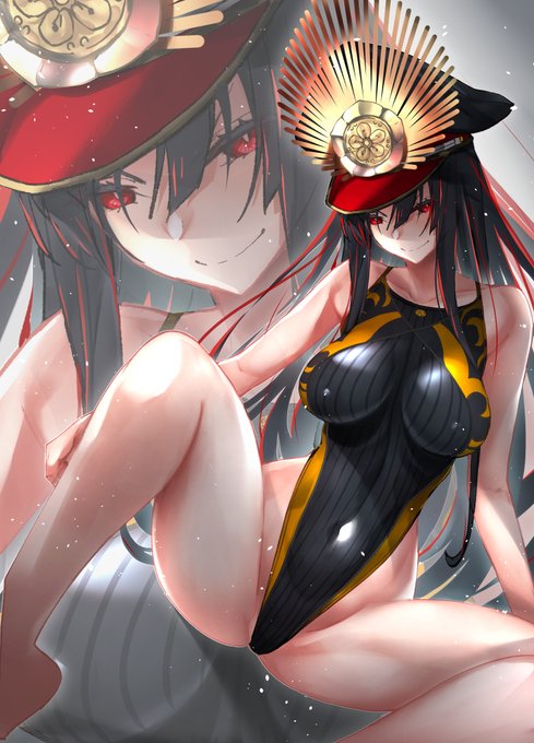 競泳水着ノッブ♯2  #FGO #是非もないよネっ #今日のらくがき  カラー練習300枚チャレンジ:287/300 