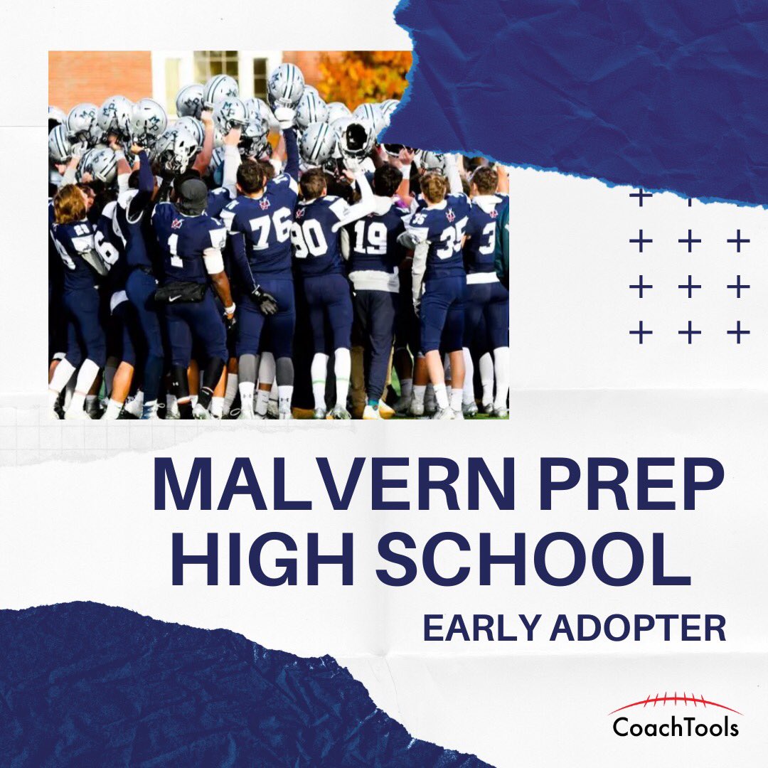 CoachTools__'s tweet photo. We are excited to have the Malvern Prep High School football team as early adopters! 
@MalvernPrep @MalvernPrepFB 

#coachtools #playerdevelopment #hoghschoolfootball #malvernprep https://t.co/ElhQBeUrCW