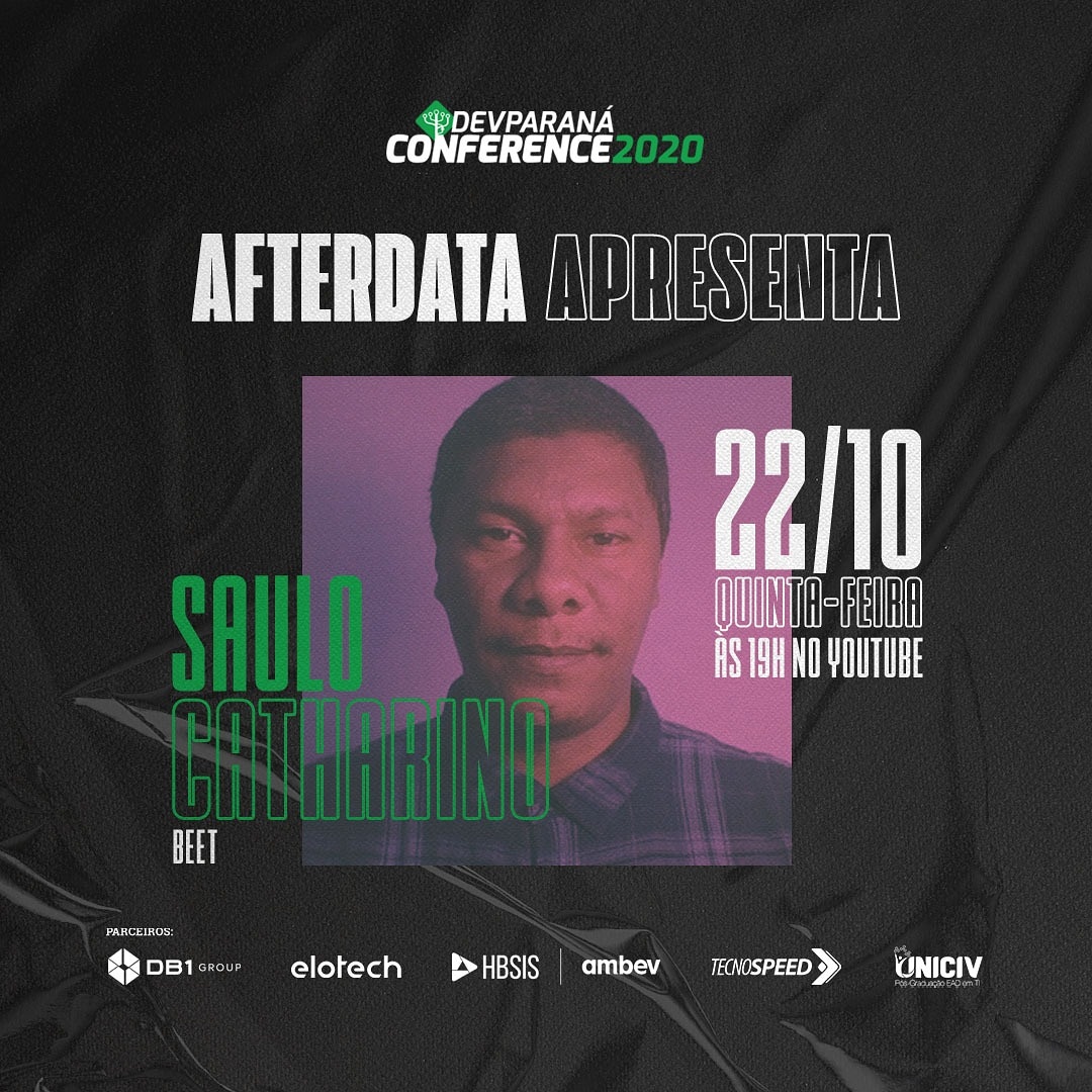 devparana's tweet photo. E aí pessoal! O que estão achando da nossa conf? Coisa linda? 🔥🔥
Amanhã é dia do Saulo Catharino da Beet falar pra gente sobre: Transição de carreira - Do Baile Funk ao Laboratório"
Não percam! Link da transmissão: https://t.co/AFms1Vudgu
#DevParana #DevPRConf2020
#Tech https://t.co/wiAQXWi9Vf