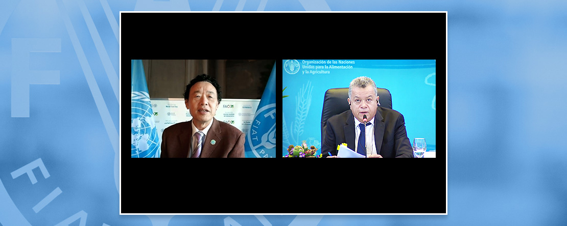FAODG's tweet photo. We share a common vision: an agile, efficient & inclusive @FAO that supports its Members for better production, better nutrition, a better environment & a better life. Let's work together to maximize the contribution of agriculture & food systems as we build back better. #LARC36 https://t.co/4rZLn4CJ28