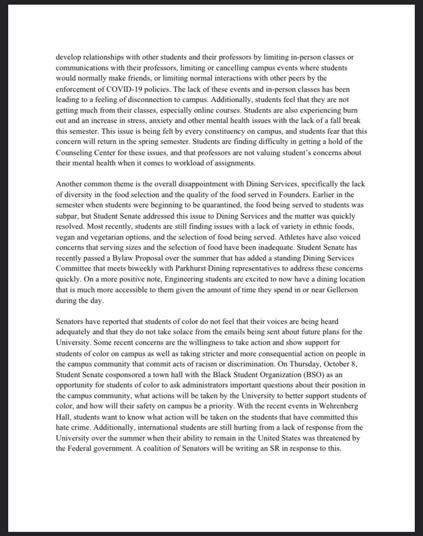 Valpo Student Senate tweet media