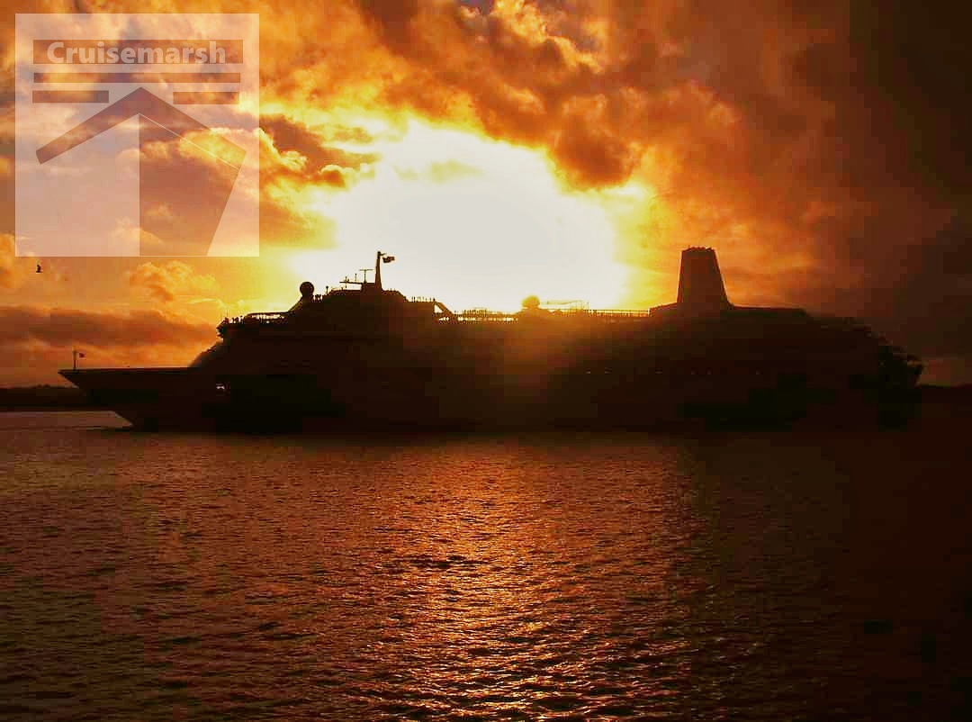 nauticallyspeak's tweet photo. #OnThisDay - 22nd October 2013: A dramatic sky and setting sun makes for the backdrop as the former @pandocruises #Oriana sails down Southampton Water at the start of another cruise.
🛳️📸⚓🇬🇧
#PandOCruises #Oriana #October2013 #SouthamptonWater #Sunset #Cruisemarsh https://t.co/Oy0flRzKKK