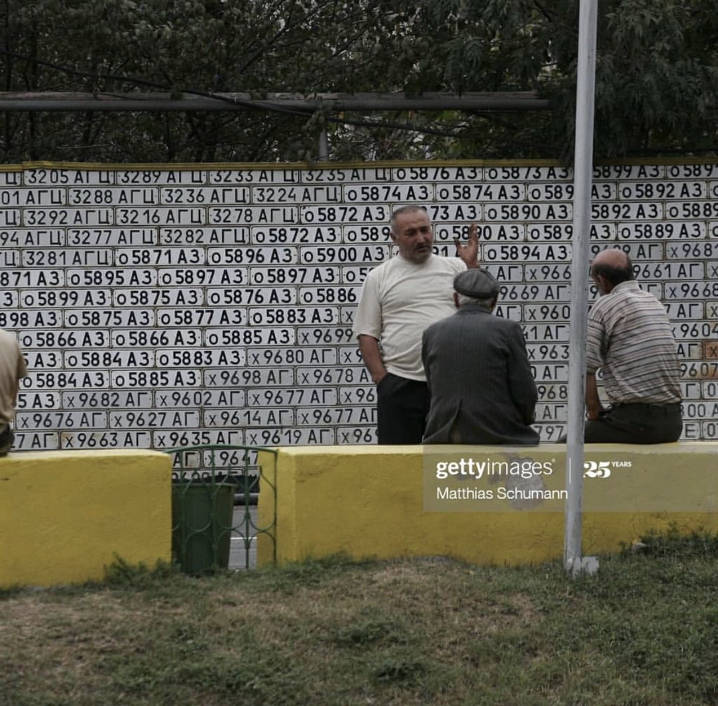 Obvious manifestation of #FASCIST attitudes: the number plates belonging to all the #Azerbaijan/is killed and banished from their homelands serve as “souvenirs” on the walls of occupied villages by #Armenia/ns ‼️ #WarCrimes #StopArmenianAggression https://t.co/AwrQSAsOBg