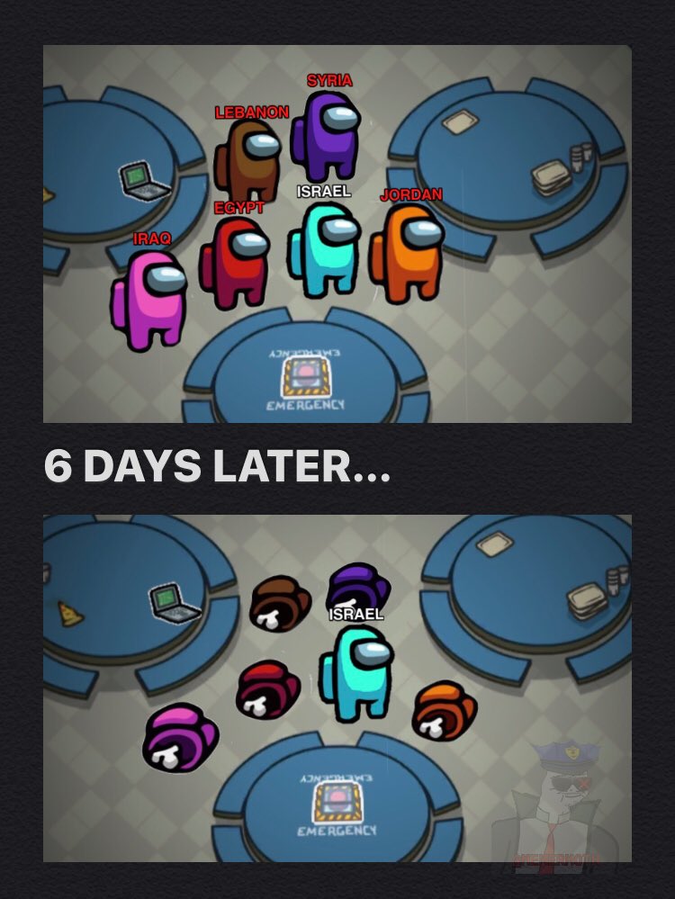MemerMoth's tweet photo. 6 Day War be like... https://t.co/eudQH1cR4q