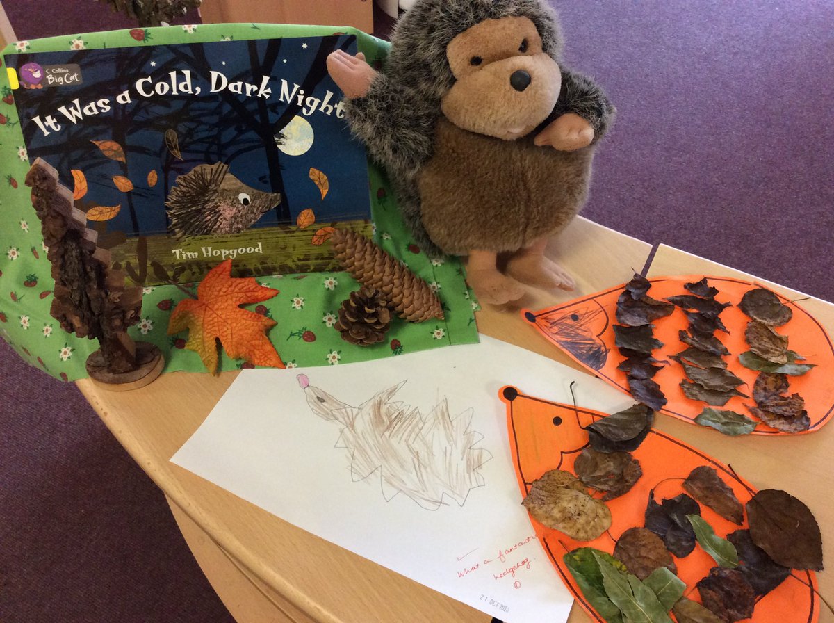 StTeresasRoch's tweet photo. Hedgehog fun in Reception following an Autumn Nature Walk.#hedgehogs #nature #Autumn https://t.co/D49qZ5OeED
