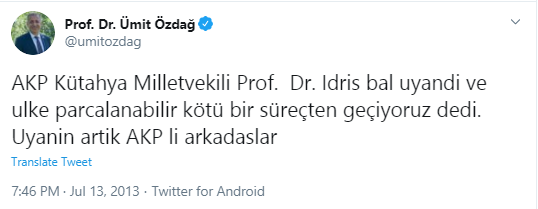 MCetinAkyol1's tweet photo. Ayrica Ümit Özdağ 2004'e kadar ASAM başkanligi yapmiş.
Başkanligi sirasinda cemaatçi akademisyen İdris Bal'a ASAM'da araştirmaci olarak çaliştirmiş. 

Ümit Özdağ'ın kafa yapisina gore kendisi de fetöcu oluyor. 

#ÜmitÖzdağ #fetö #cemaat #paralelyapi 
#İyiParti #BuğraKavuncu https://t.co/or7PQjxbBW