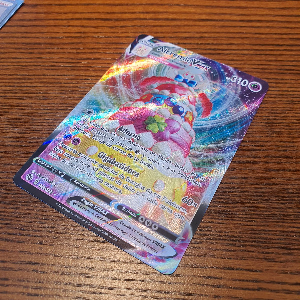 gamellenials's tweet photo. Alcremie Vmax!
https://t.co/Ai1QtE4Ltt
#Pokemon #PokemonSwordShield #PokemonTCG #pokemonjcc #alcremie #vcards #vmaxcards #championspath #caminodecampeones #pokemontcgonline #unboxing https://t.co/rX5W7iuJRO