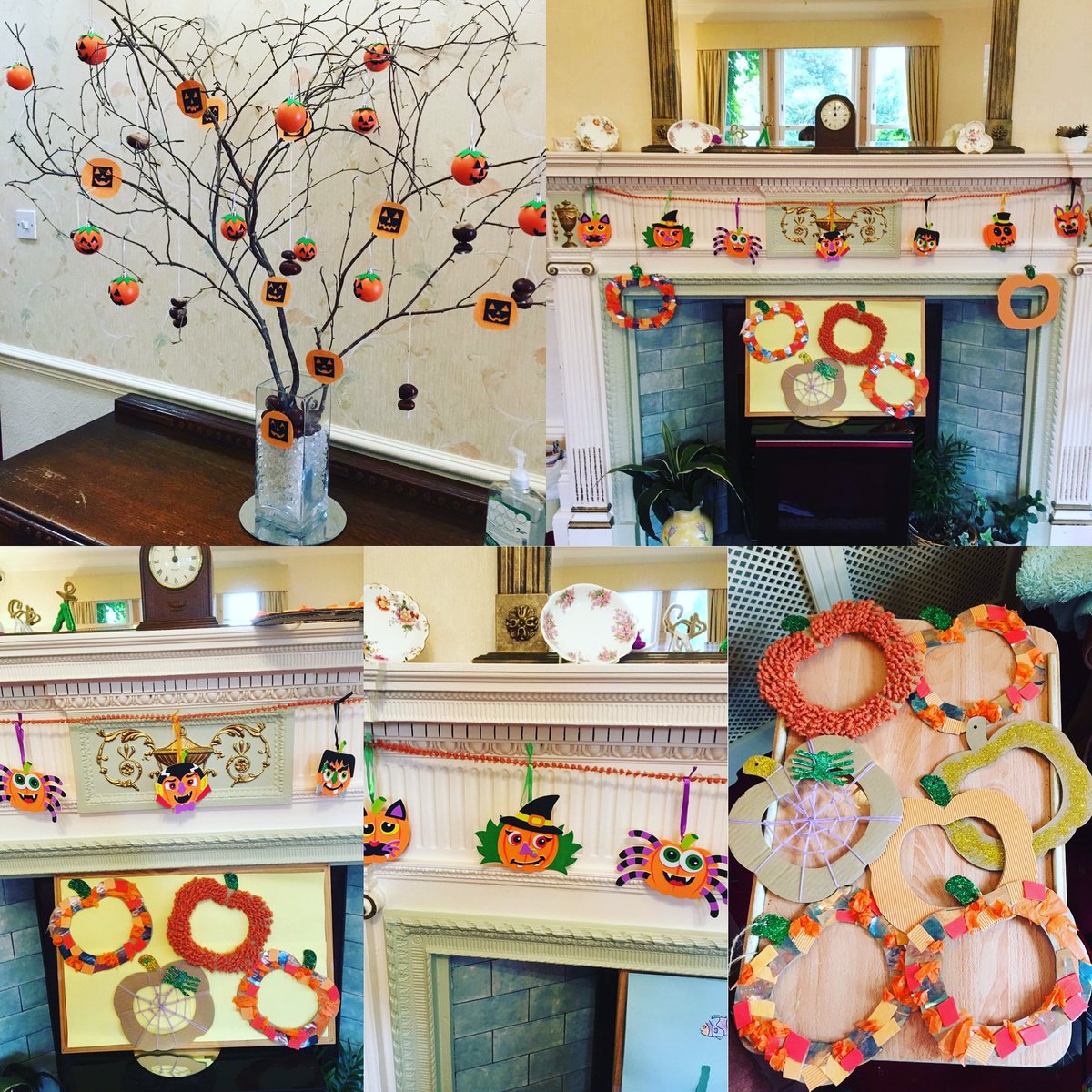 Residents have been busy making Halloween decorations, these are displayed round the home for all to enjoy!🎃👻 #derbyshire #residentialcare #elderlycare #activities #artsandcrafts #handeyecoordination #halloween #havingfun 
wheathillshouse.co.uk
