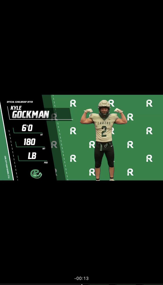 gockman_kyle's tweet photo. Thank you Roosevelt university for an official scholarship offer!!                   
@RULAKERFB
@lundsanity51
⁦@CoachCharbs⁩ https://t.co/rZy7vZIcF2
