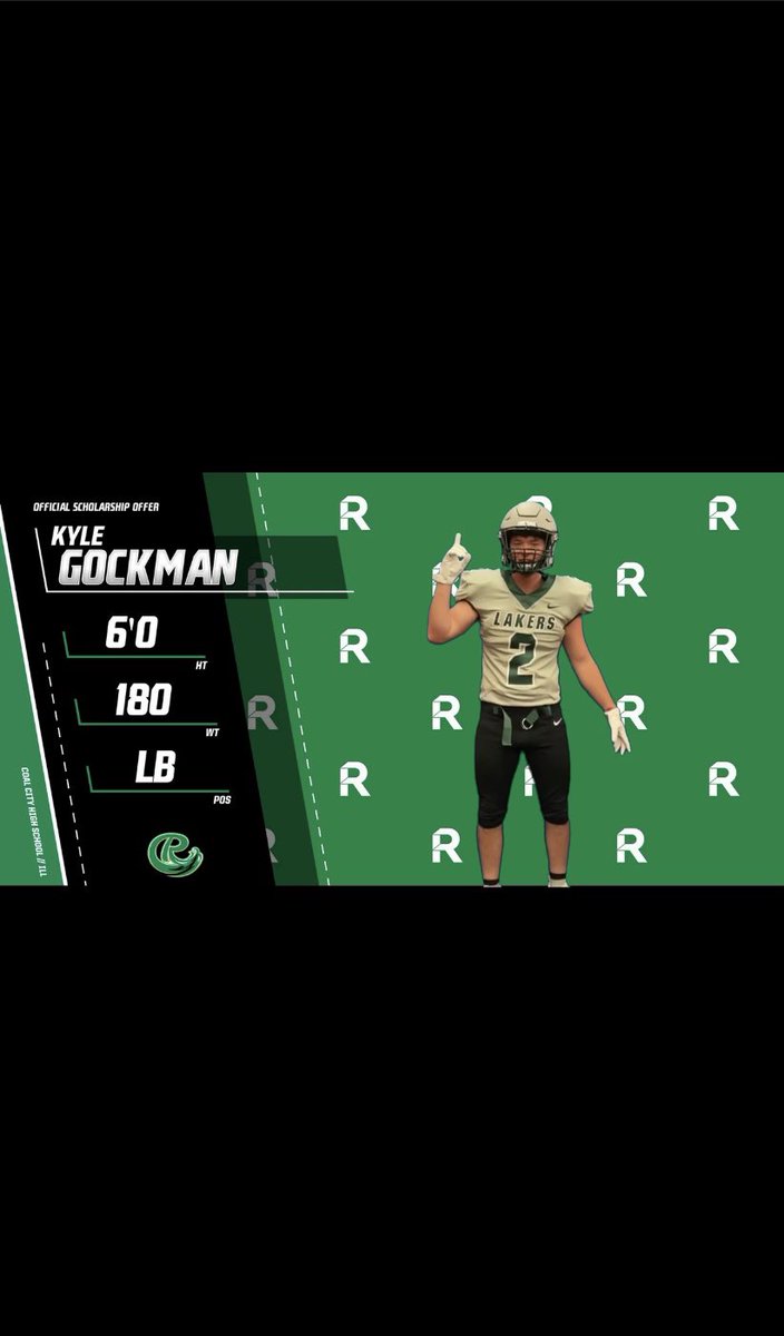 gockman_kyle's tweet photo. Thank you Roosevelt university for an official scholarship offer!!                   
@RULAKERFB
@lundsanity51
⁦@CoachCharbs⁩ https://t.co/rZy7vZIcF2