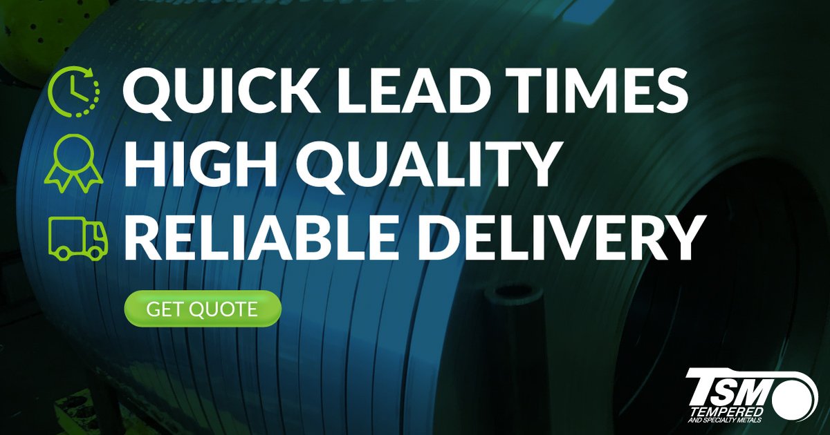 TemperedMetals's tweet image. Tempered and Specialty Metals is proud to offer prompt service, quality metal, and expert technical support for all your tempered stainless needs. zcu.io/oJUZ 

#QuickLeadTime #HighQuality #ReliableDelivery #StainlessSteel #TemperedMetals