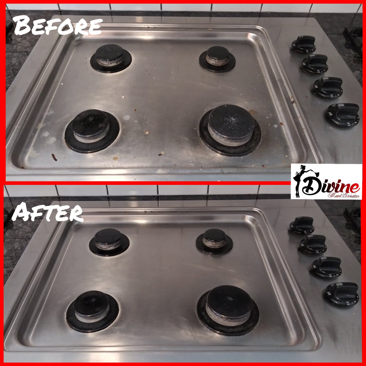 DivineMaids's tweet photo. Before and after of stove top. 
CALL Today! 
☎️ (833)777-8340
LIKE our FACEBOOK @DivineMaids
FOLLOW our INSTAGRAM @DivineMaid #cleaning #clean #maid #maids #cleaningservice #divinemaid #MaidService #DivineMaids #DivineMaidService #Houston #Texas #HoustonTexas https://t.co/mxnxLLF94E