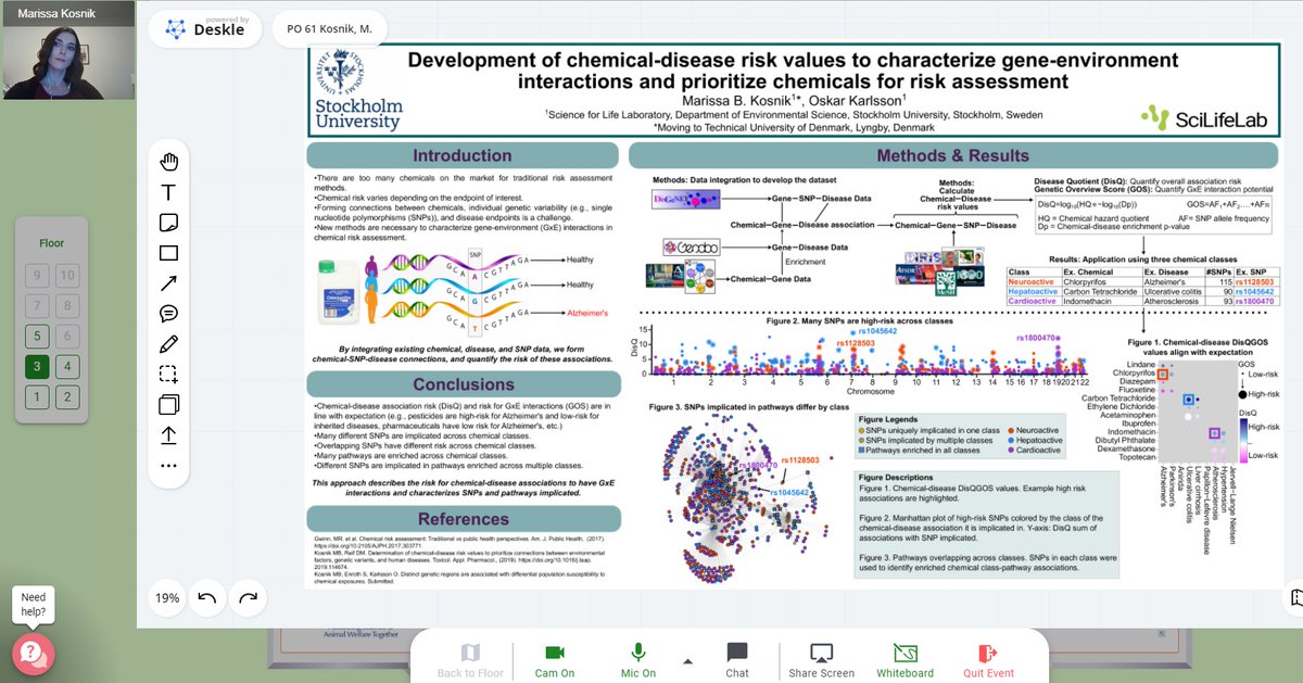 MarissaKosnik's tweet image. Had a great time giving a flash presentation on developing chemical risk values for gene-environment interactions at the #ASCCT annual meeting. Looking forward to presenting at the poster session next!

#CompTox #NewApproachMethods