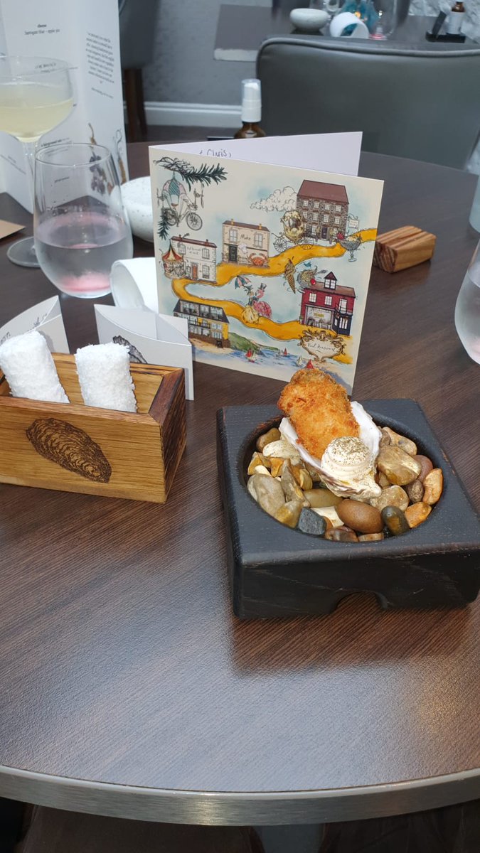 An incredible meal today on our minimoon and what a lovely surprise card! <a href="/PaulAinsw6rth/">The Ainsworth Collection</a> #padstow #minimoon