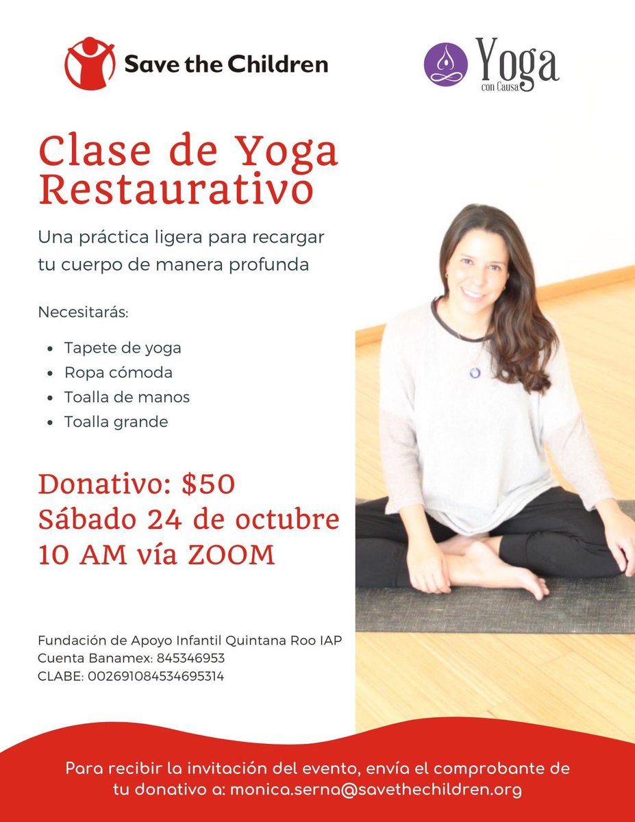 SCQRoo's tweet photo. ✨DONATIVO: $50✨

Para recibir el acceso al evento, envía el comprobante de tu donativo a: monica.serna@savethechildren.org https://t.co/qAmeoJVB9u