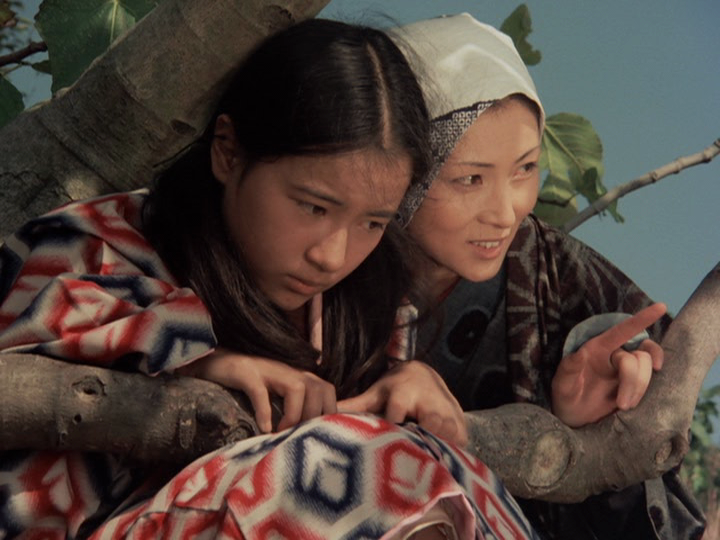 Meiko Kaji (梶芽衣子) and Meiko Harada (原田美枝子) in a screencap